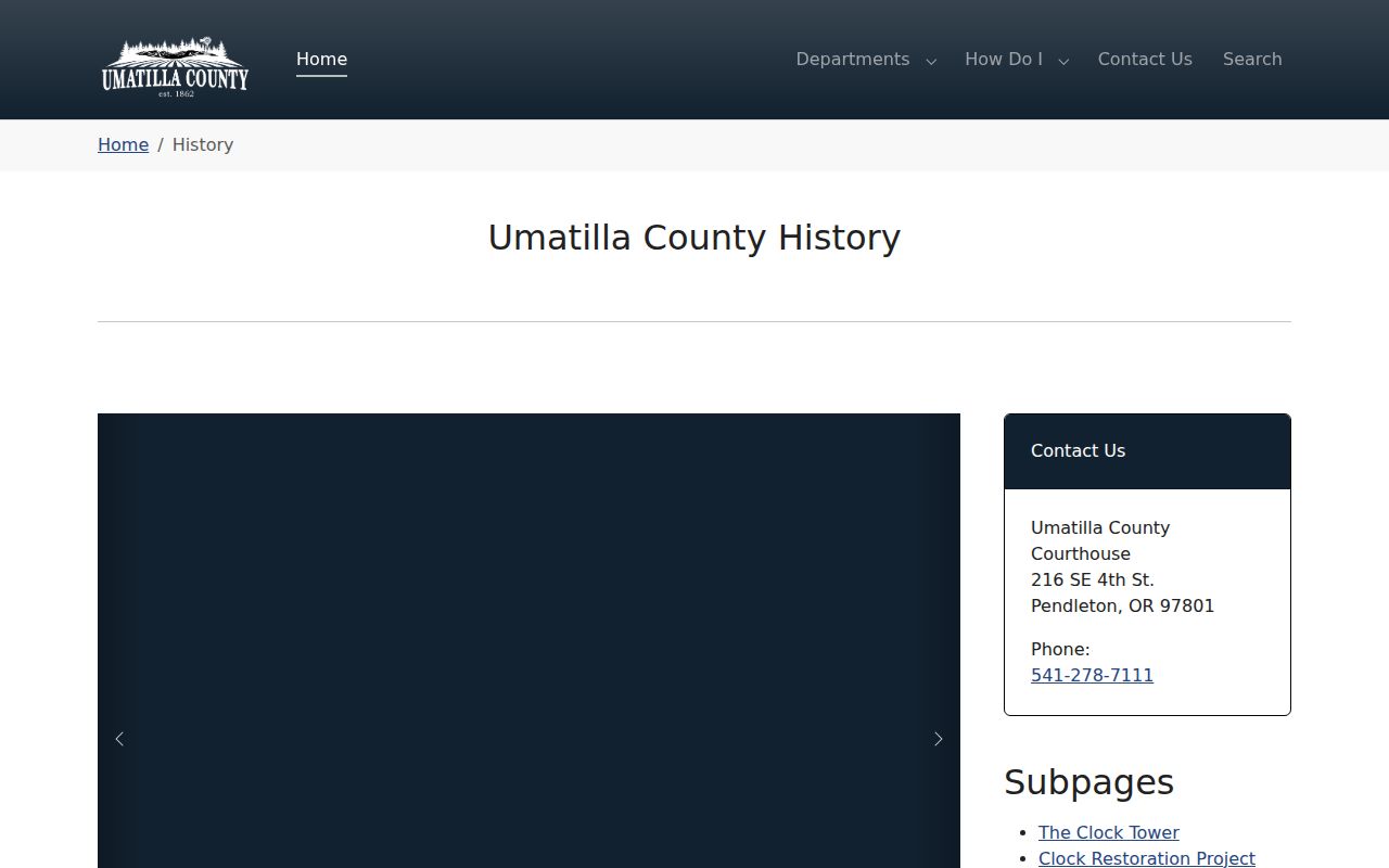 Umatilla County criminal records courthouse history